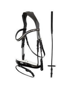 Trense Comfort Fit Double Anatomical ATH19002 - black/white