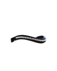 Stirnriemen black Edelweiss - crystal