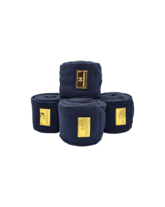 4er Set Antipilling-Bandagen - midnight blue/gold