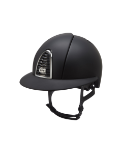 Cromo 2.0 Textile black: frame chrome, grid raw black, polo visor - schwarz