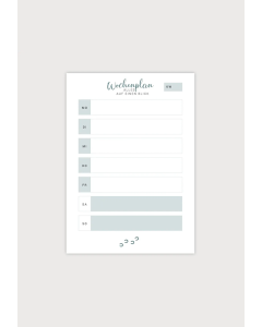 Notizblock A6 "Wochenplan"