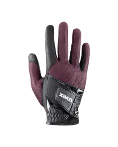 Reithandschuh sumair - black-burgundy